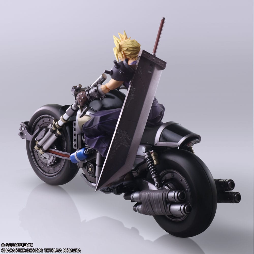 FINAL FANTASY VII BRING ARTS Action Figur - Cloud Strife & Hardy-Daytona 15 cm Square-Enix