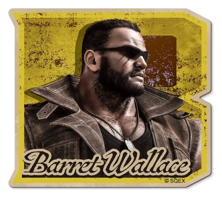 Final Fantasy VII Remake Karaktärsklistermärke Barret Wallace