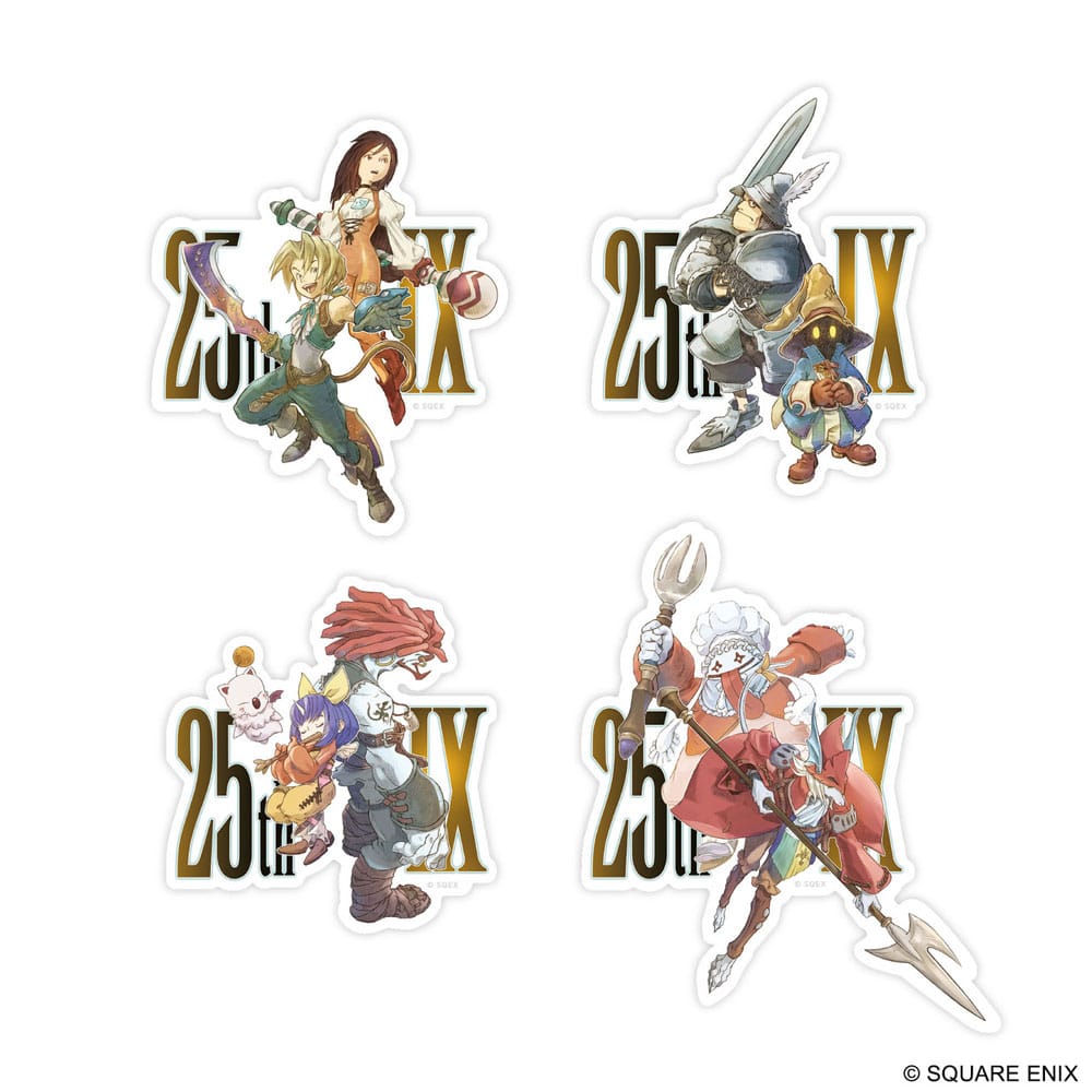 Final Fantasy IX Klistermärke Set 25-årsjubileum Square-Enix