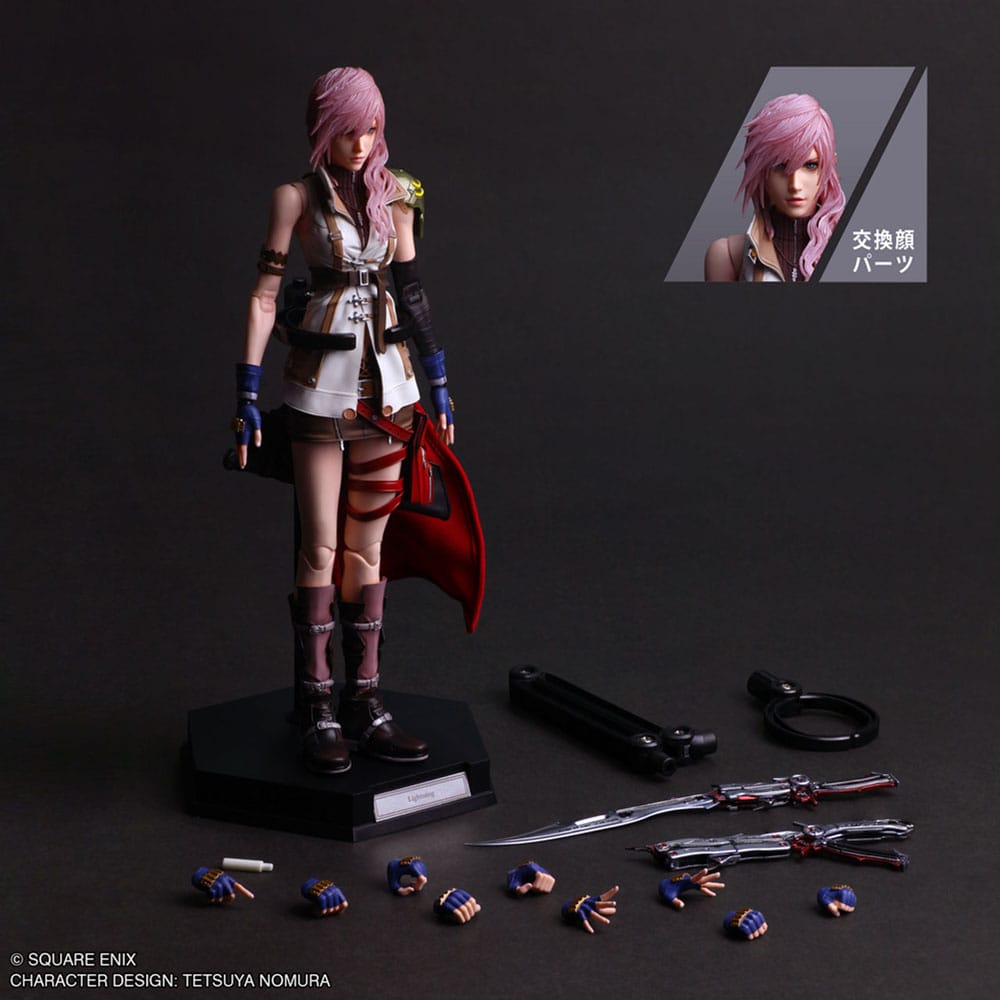 Final Fantasy XIII Play Arts Shin Action Figure Lightning 26 cm