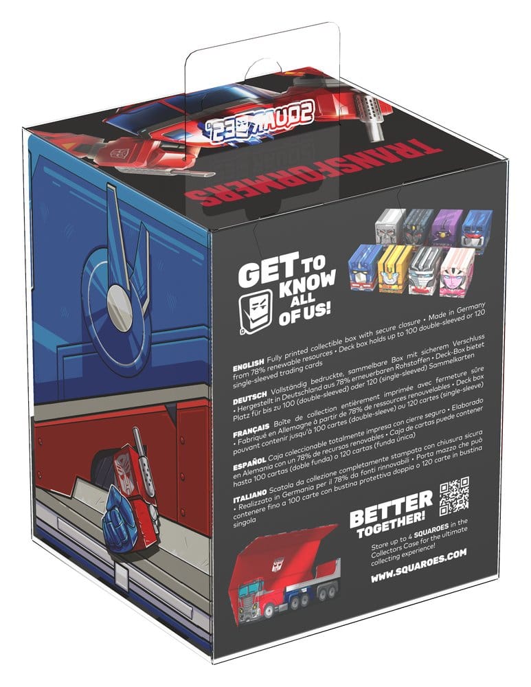 Squaroes Squaroe Transformers TR001 - Optimus Prime samlarbox för tradingkort