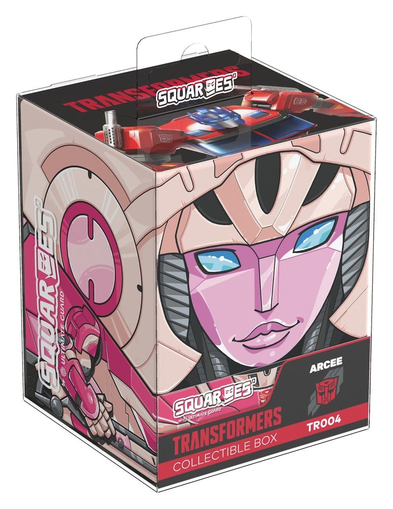 Squaroes Squaroe Transformers TR004 – Arcee – exklusivt samlarfodral för 100 kort