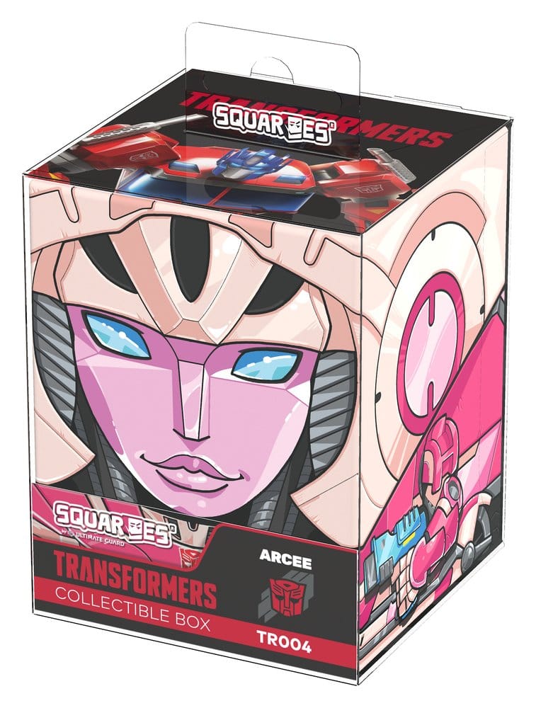 Squaroes Squaroe Transformers TR004 – Arcee – exklusivt samlarfodral för 100 kort