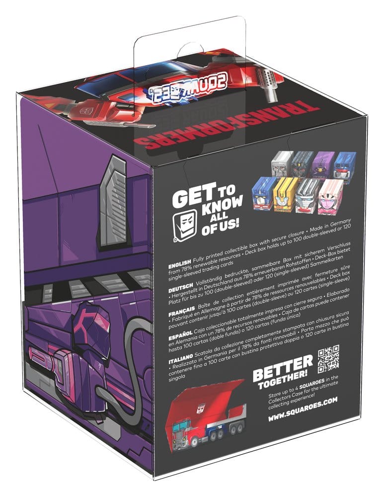 Squaroes Transformers TR007 – Shockwave – Professionellt skydd för samlarkort