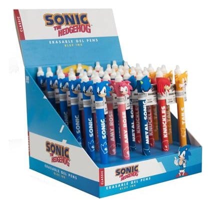 Sonic - The Hedgehog Erasable Gel Pens in Display (30 pieces)