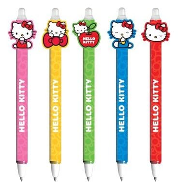 Hello Kitty Suddbara Gelpennor i Display (30 stycken)