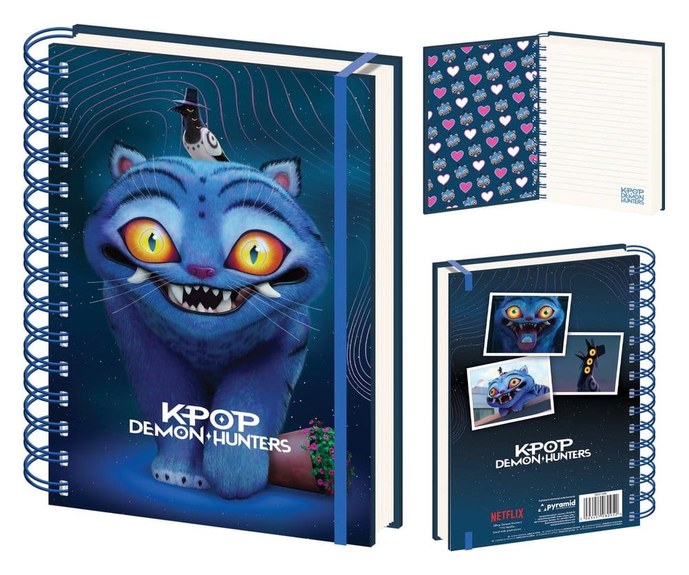 KPop Demon Hunters 3D Wire Notebook A5 Derpy Tiger