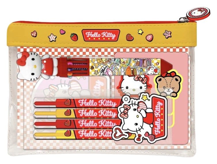 Hello Kitty and Friends Pouch Stationery Set American Diner Version Display (6)