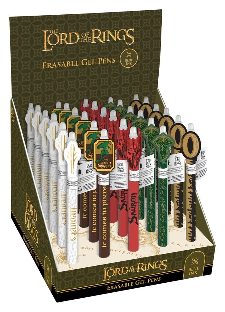 The Lord of the Rings Erasable Gel Pen Epic Journey Display (30)