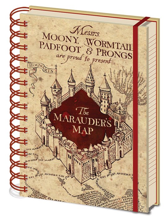 Harry Potter Anteckningsblock A5 Marauders Map Pyramid International