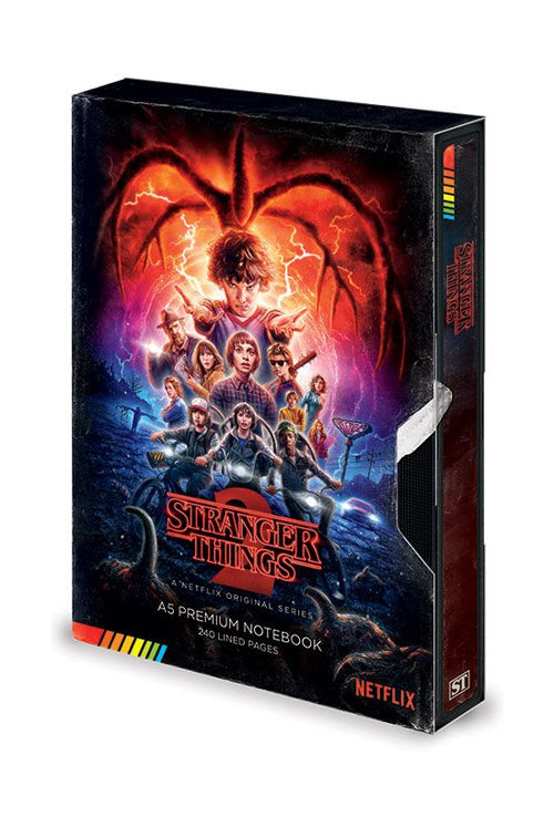 Stranger Things Premium Anteckningsbok A5 VHS (S2)