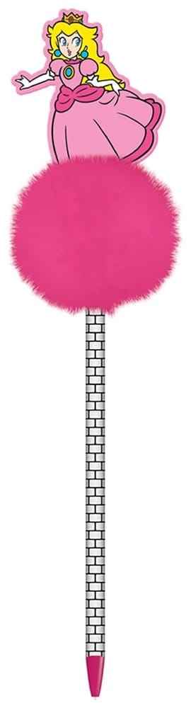 Super Mario Pom Pom Pen (Princess Peach) – Penna med mjuk pompom från Pyramid