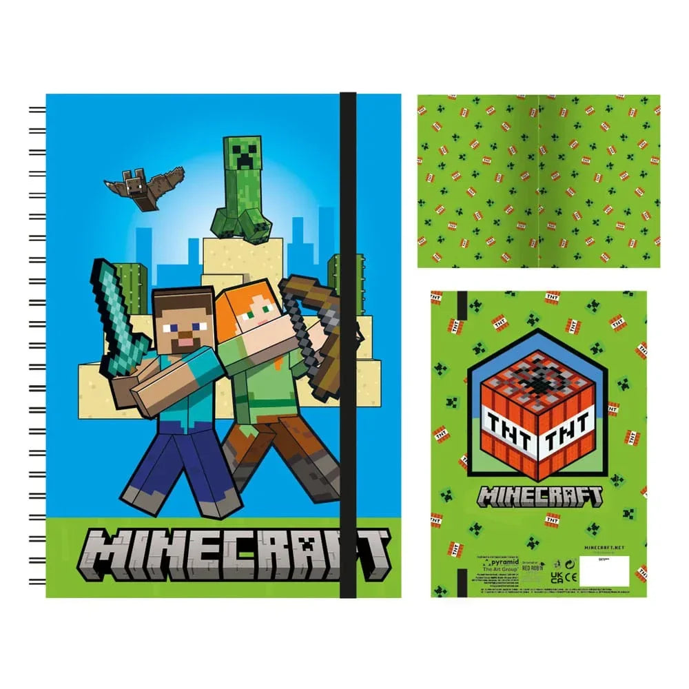Minecraft Wiro Anteckningsblock A5 Pyramid International