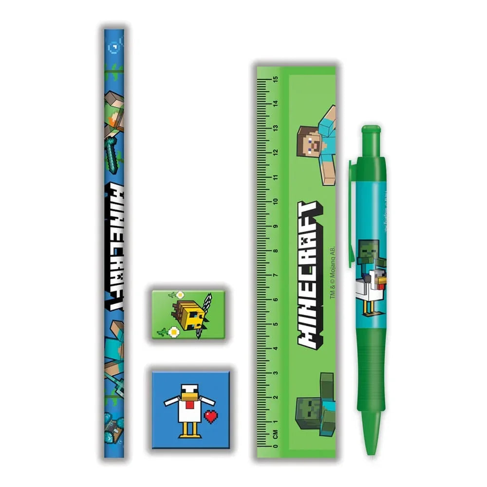 Minecraft 5-Piece Office Set - Fun and Practical for Young Fans
