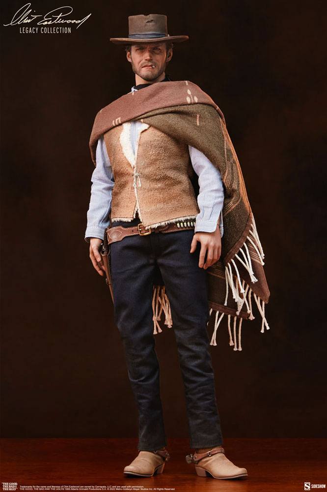 The Good, The Bad and the Ugly Clint Eastwood Legacy Collection actionfigur 1/6 The Man With No Name 30 cm