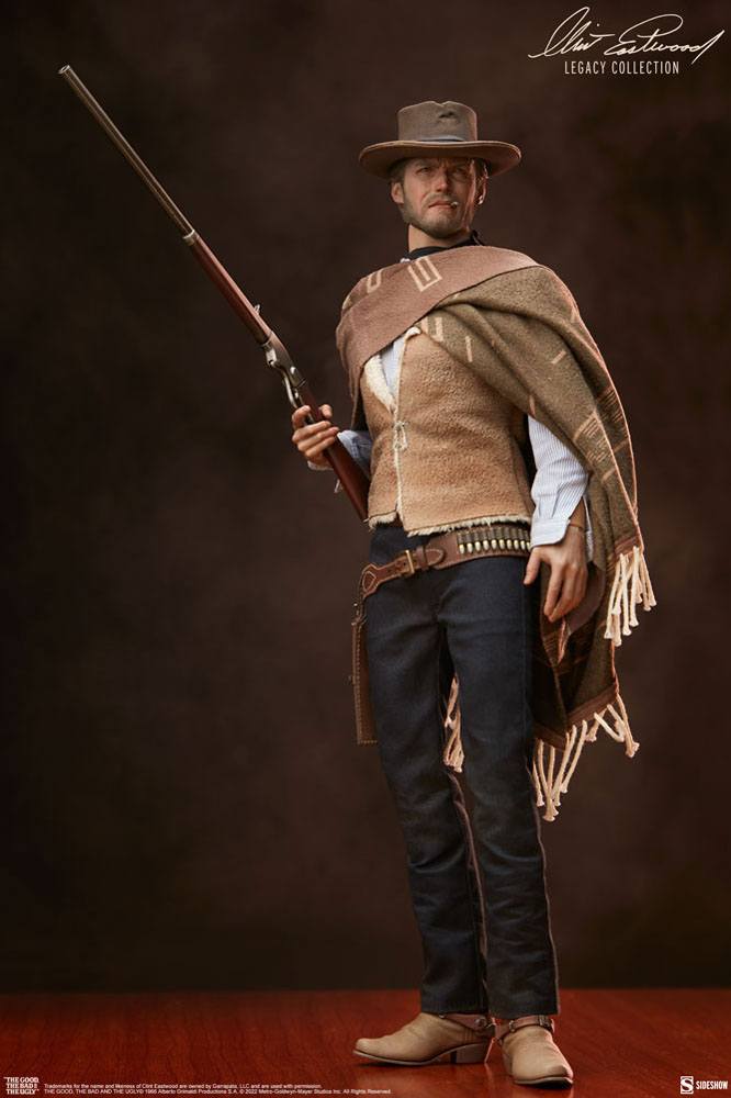 The Good, The Bad and the Ugly Clint Eastwood Legacy Collection actionfigur 1/6 The Man With No Name 30 cm