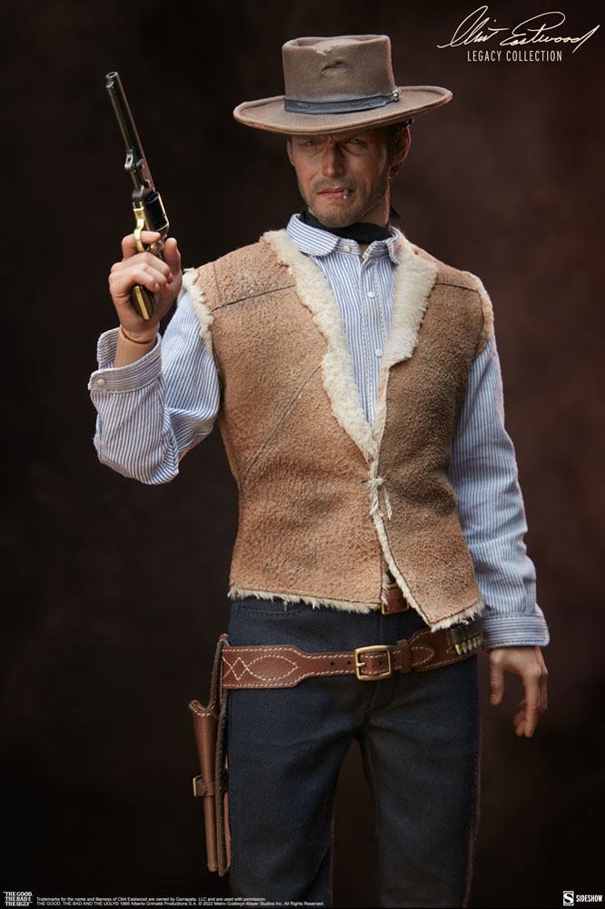 The Good, The Bad and the Ugly Clint Eastwood Legacy Collection actionfigur 1/6 The Man With No Name 30 cm