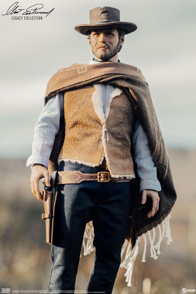 The Good, The Bad and the Ugly Clint Eastwood Legacy Collection actionfigur 1/6 The Man With No Name 30 cm