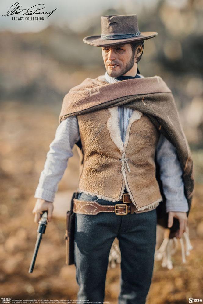 The Good, The Bad and the Ugly Clint Eastwood Legacy Collection actionfigur 1/6 The Man With No Name 30 cm