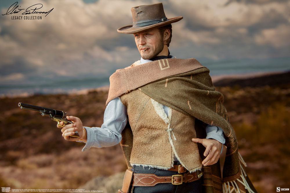 The Good, The Bad and the Ugly Clint Eastwood Legacy Collection actionfigur 1/6 The Man With No Name 30 cm