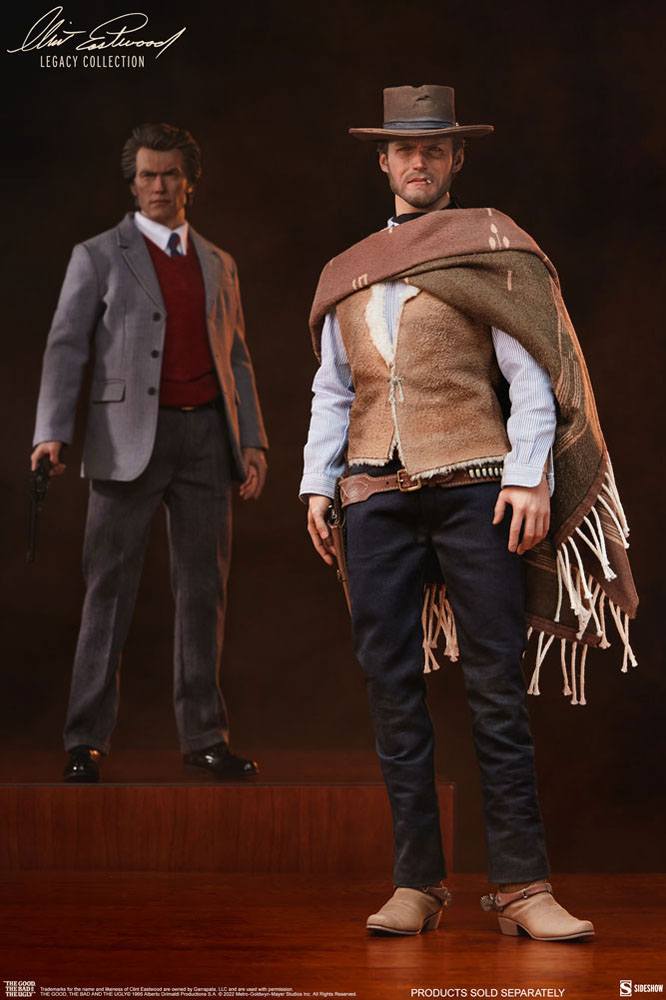The Good, The Bad and the Ugly Clint Eastwood Legacy Collection actionfigur 1/6 The Man With No Name 30 cm