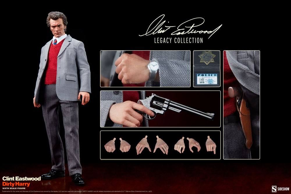 Dirty Harry Clint Eastwood Legacy Collection actionfigur 1/6 Harry Callahan 30 cm