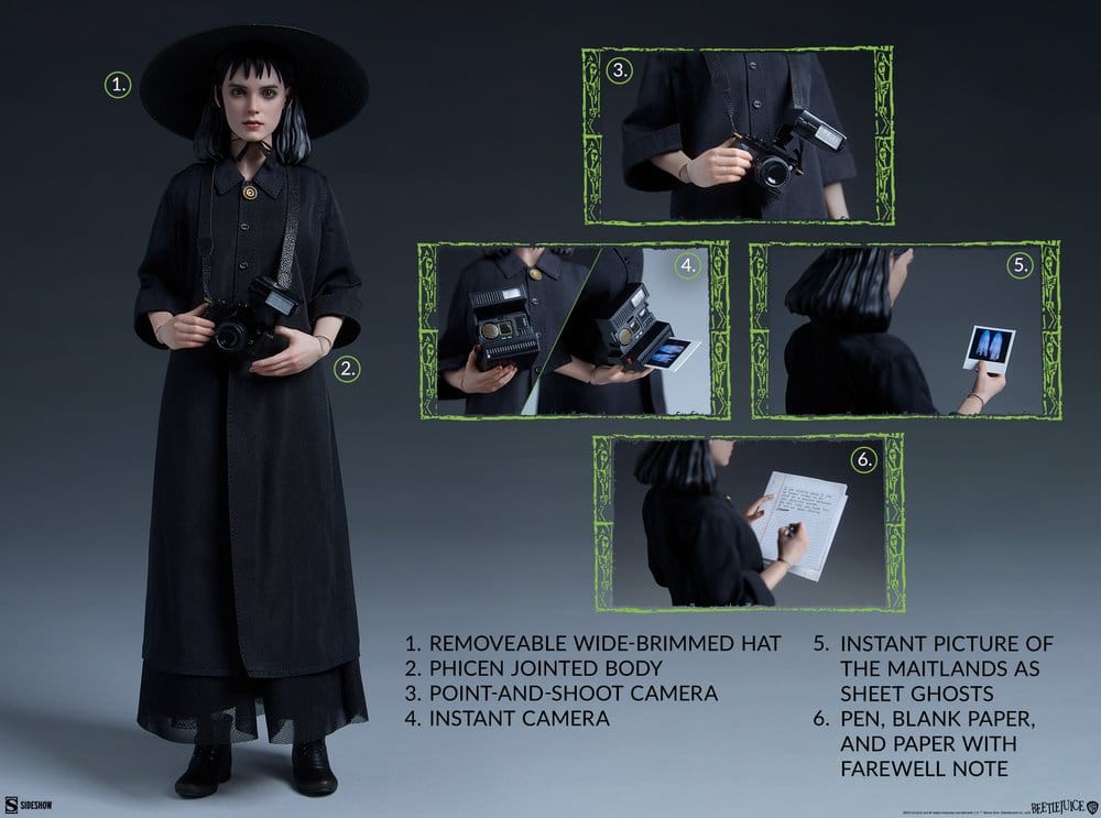 Beetlejuice 1/6 Scale Action Figure Lydia Deetz 25 cm