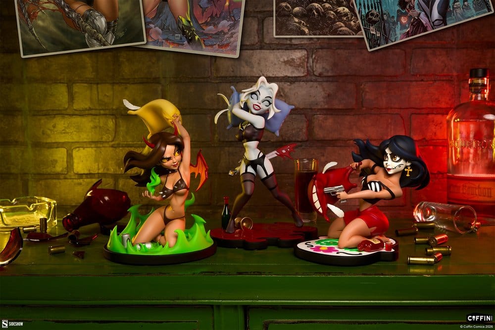 Coffin Comics Designer Figurs Set Sovöverraskning i Helvetet