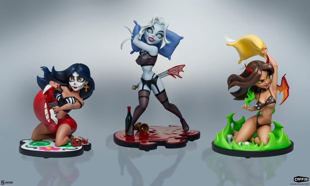Coffin Comics Designer Figurs Set Sovöverraskning i Helvetet