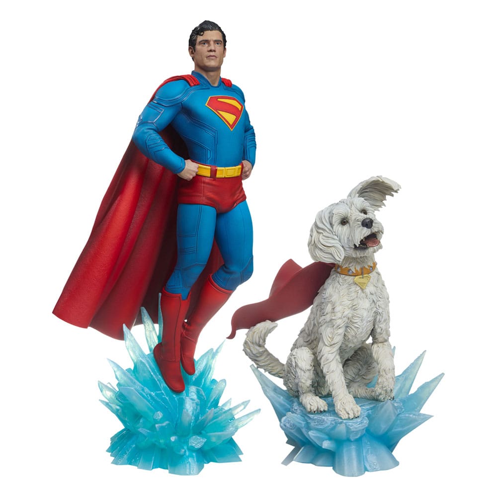 Superman (2025) Premium Format-figurer Bundle: Superman 61 cm och Krypto 23 cm