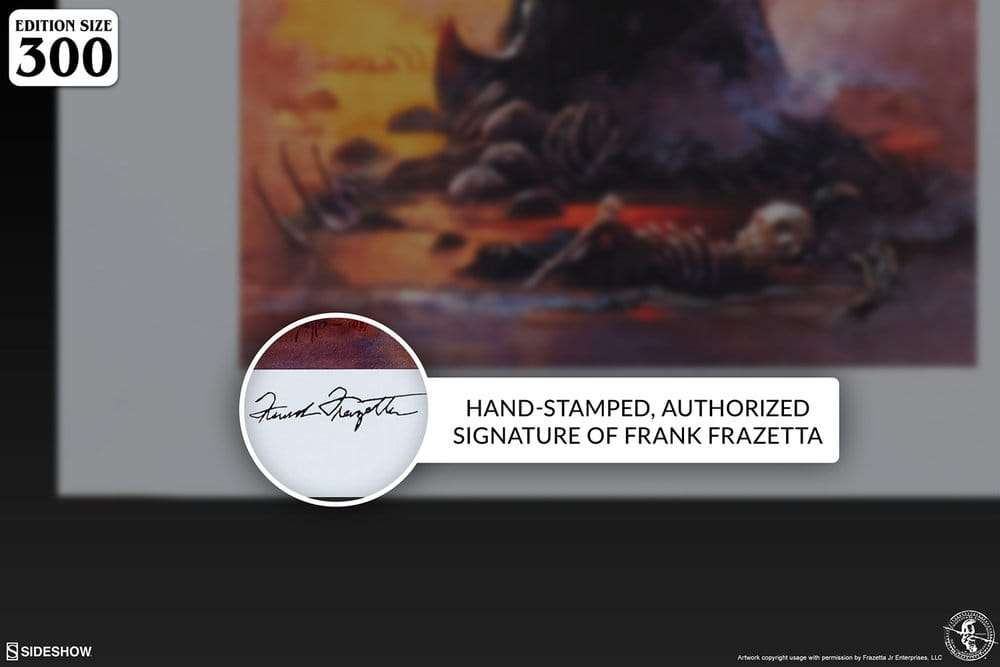 Frank Frazetta Fine Art Print Death Dealer III (Revised) Rainbow Lava Holofoil 41 x 61 cm - unframed