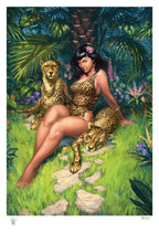 Bettie Page Fine Art-tryck Jungel Bettie 46 x 61 cm - opreamad