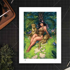 Bettie Page Fine Art-tryck Jungel Bettie 46 x 61 cm - opreamad