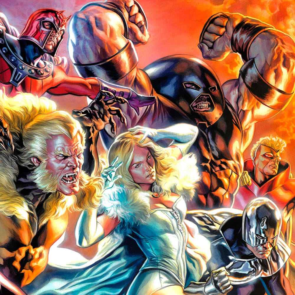 Marvel X-Men Konsttryck Brotherhood of Mutants av Felipe Massafera 46 x 66 cm - utan ram
