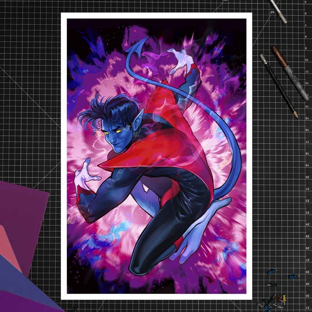 Marvel Konsttryck Nightcrawler 41 x 61 cm - ej inramad