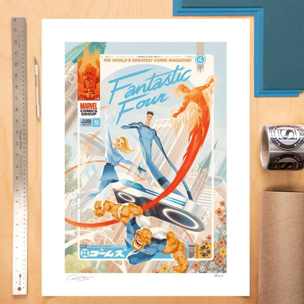 Marvel Fantastic Four #48 Konsttryck Marvels Första Familj: Fantastic Four! 61 x 41 cm - utan ram