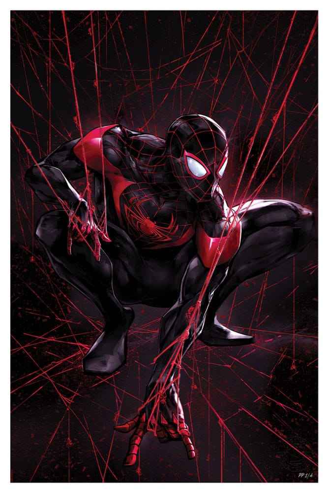 Marvel-konsttryck Spider-Man Miles Morales 61 x 41 cm - utan ram