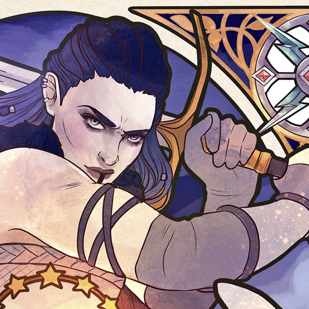 Critical Role Konsttryck Ashley Johnson: 10-årsjubileums Art Nouveau-illustrationer 46 x 28 cm - oförpackad