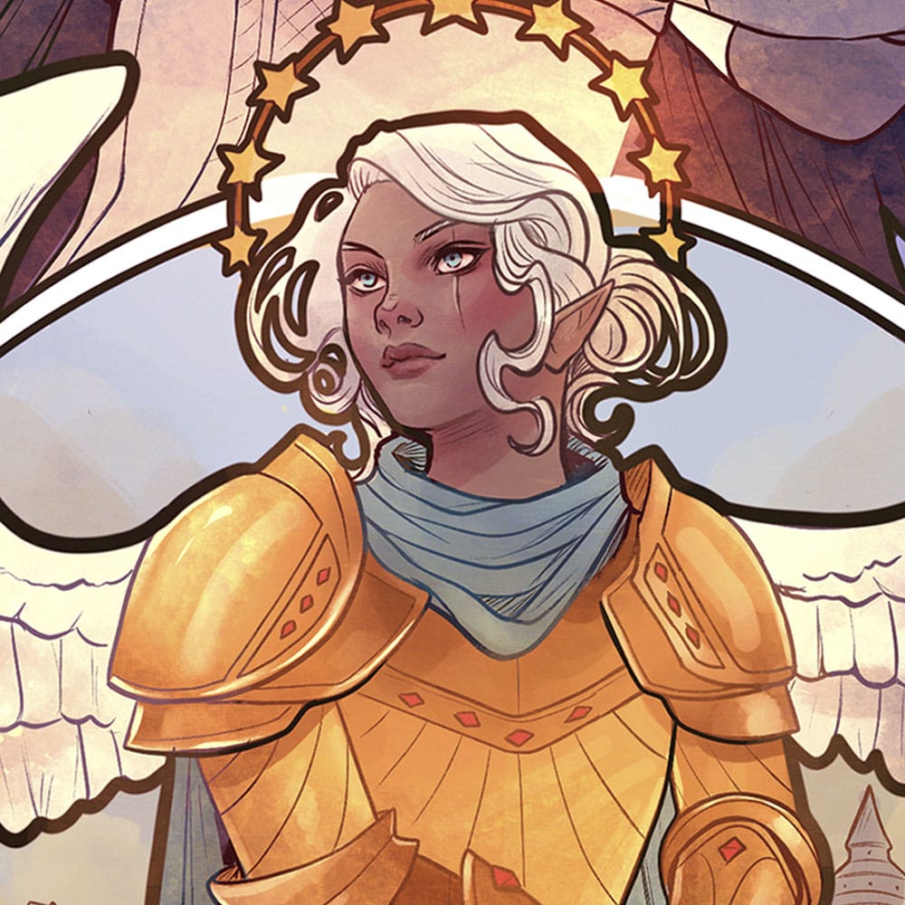 Critical Role Konsttryck Ashley Johnson: 10-årsjubileums Art Nouveau-illustrationer 46 x 28 cm - oförpackad