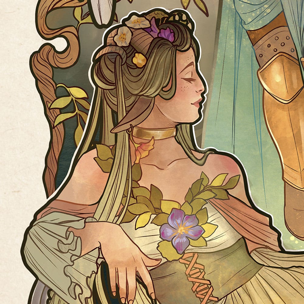 Critical Role Konsttryck Ashley Johnson: 10-årsjubileums Art Nouveau-illustrationer 46 x 28 cm - oförpackad