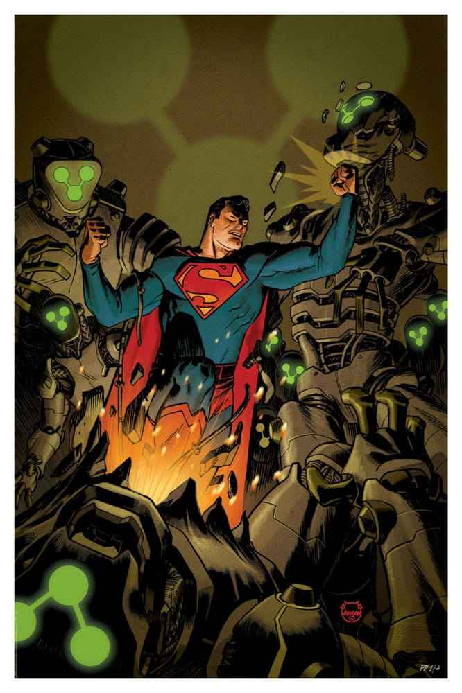 DC Comics konsttryck Superman Space Age 61 x 41 cm - utan ram