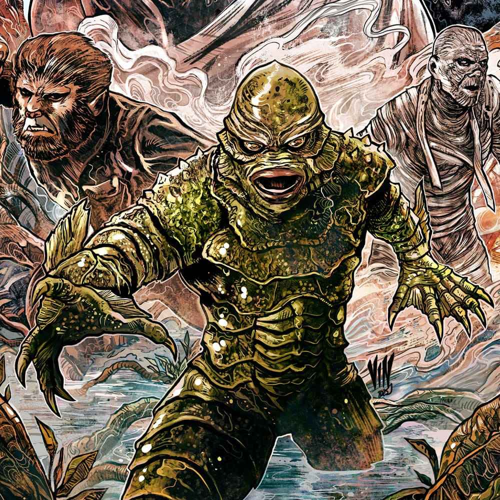 Universal Monsters Konsttryck Universal Monsters av Vincenzo Riccardi 61 x 41 cm - utan ram