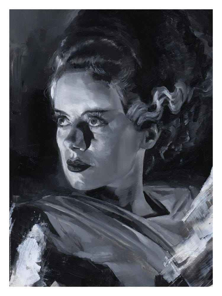 Bride of Frankenstein konsttryck Bride of Frankenstein av Chris Valentine 41 x 31 cm - utan ram