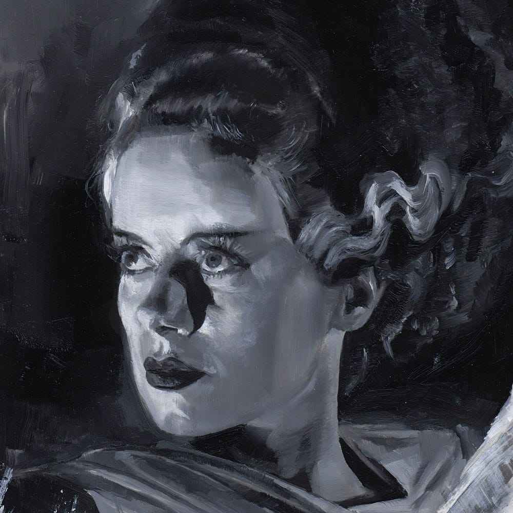 Bride of Frankenstein konsttryck Bride of Frankenstein av Chris Valentine 41 x 31 cm - utan ram