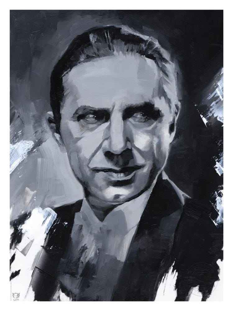 Dracula Konsttryck Dracula av Chris Valentine 41 x 31 cm - utan ram