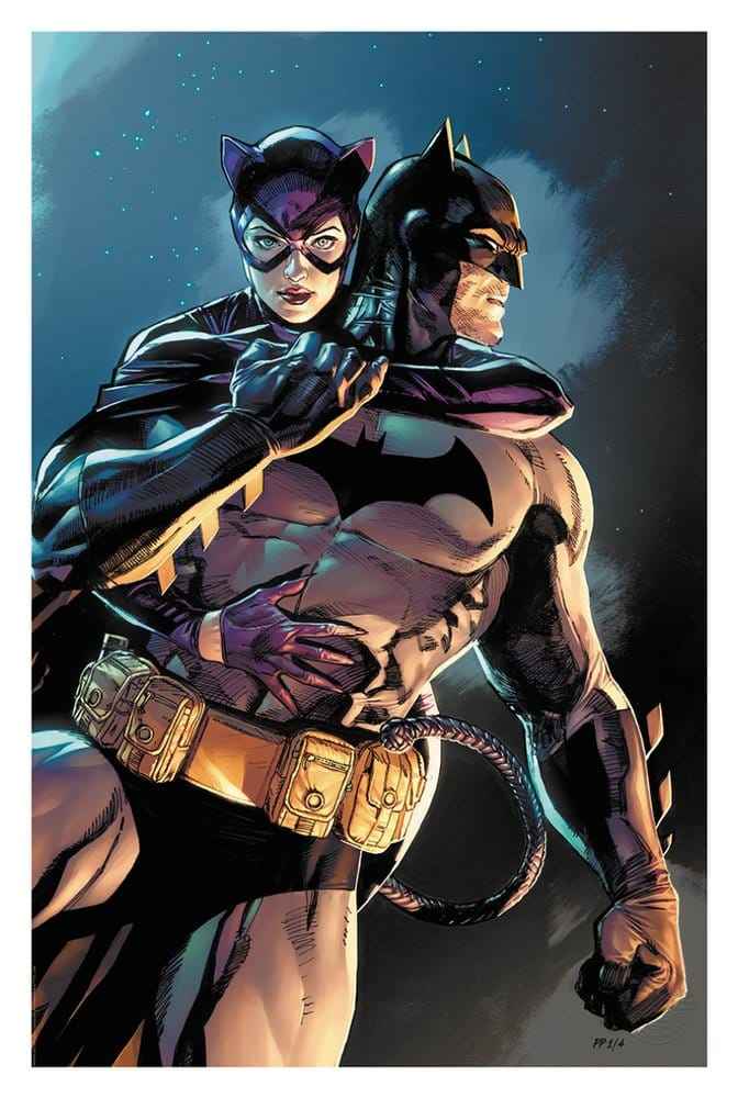 DC Comics Konsttryck Batman & Catwoman 61 x 41 cm – oframad