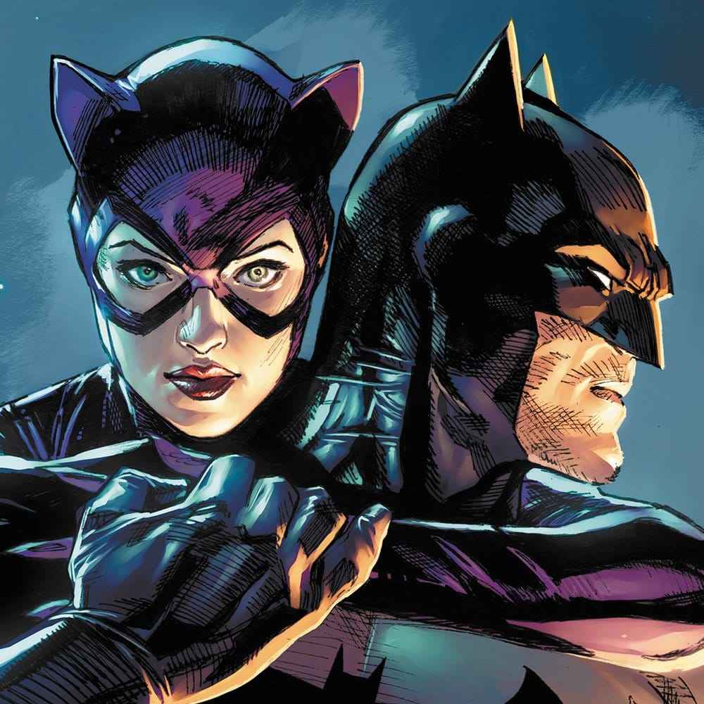 DC Comics Konsttryck Batman & Catwoman 61 x 41 cm – oframad