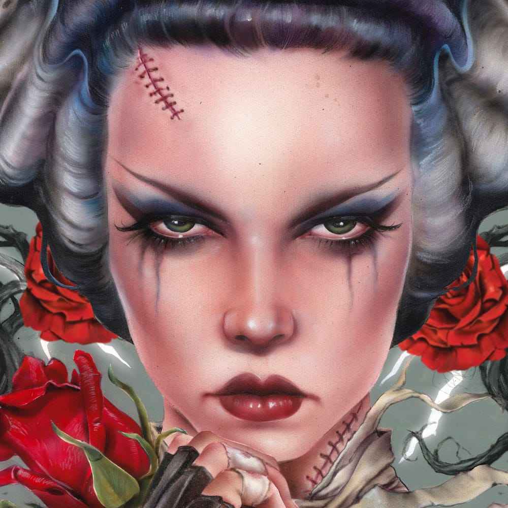 Bride of Frankenstein Konsttryck Bride Afterlife av Brian M. Viveros 61 x 41 cm – oframat