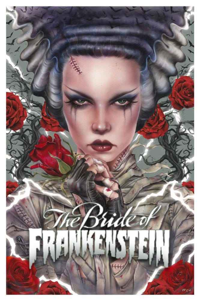Bride of Frankenstein Konsttryck Bride Afterlife av Brian M. Viveros 61 x 41 cm – oframat