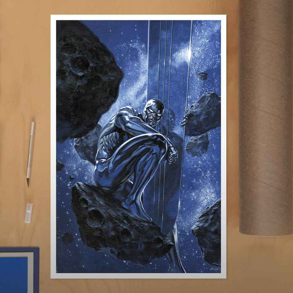 Marvel Konsttryck Silver Surfer: Ghost Light 61 x 41 cm - opolerad